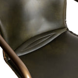 Portofino 22" Dining Chair in Emerald Green Leather, Set of 2 from Home Trends & Design - Luna Furniture