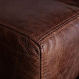 Portofino Industrial 41" Accent Chair in Geisha Brown Leather from Home Trends & Design - Luna Furniture