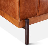 Portofino Modern 42" Accent Chair in Cocoa Brown Leather from Home Trends & Design - Luna Furniture