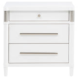Gracemont White 3-Drawer Bedroom Nightstand Bedside Table from Coaster - Luna Furniture