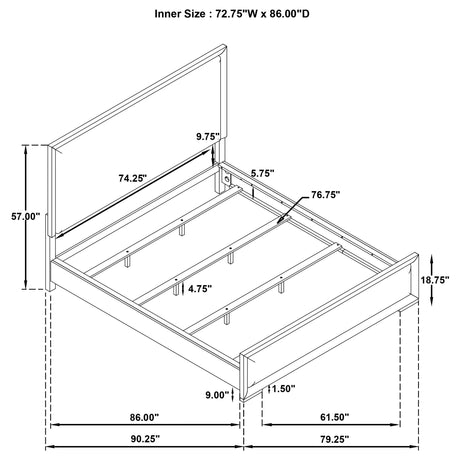Gracemont White 4-Piece California King Bedroom Set from Coaster - Luna Furniture