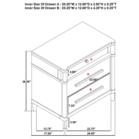 Gracemont White 4-Piece Eastern King Bedroom Set from Coaster - Luna Furniture