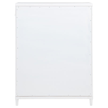 Gracemont White 5-Drawer Bedroom Chest of Drawers from Coaster - Luna Furniture