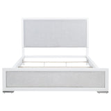 Gracemont Gray and White 57-inch California King Panel Bed from Coaster - Luna Furniture