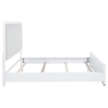 Gracemont Gray and White 57-inch California King Panel Bed from Coaster - Luna Furniture