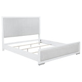 Gracemont Gray and White 57-inch Eastern King Panel Bed from Coaster - Luna Furniture