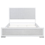 Gracemont Gray and White 57-inch Eastern King Panel Bed from Coaster - Luna Furniture