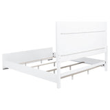 Gracemont Gray and White 57-inch Eastern King Panel Bed from Coaster - Luna Furniture