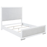 Gracemont Gray and White 57-inch Queen Panel Bed from Coaster - Luna Furniture