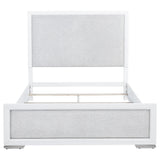Gracemont Gray and White 57-inch Queen Panel Bed from Coaster - Luna Furniture