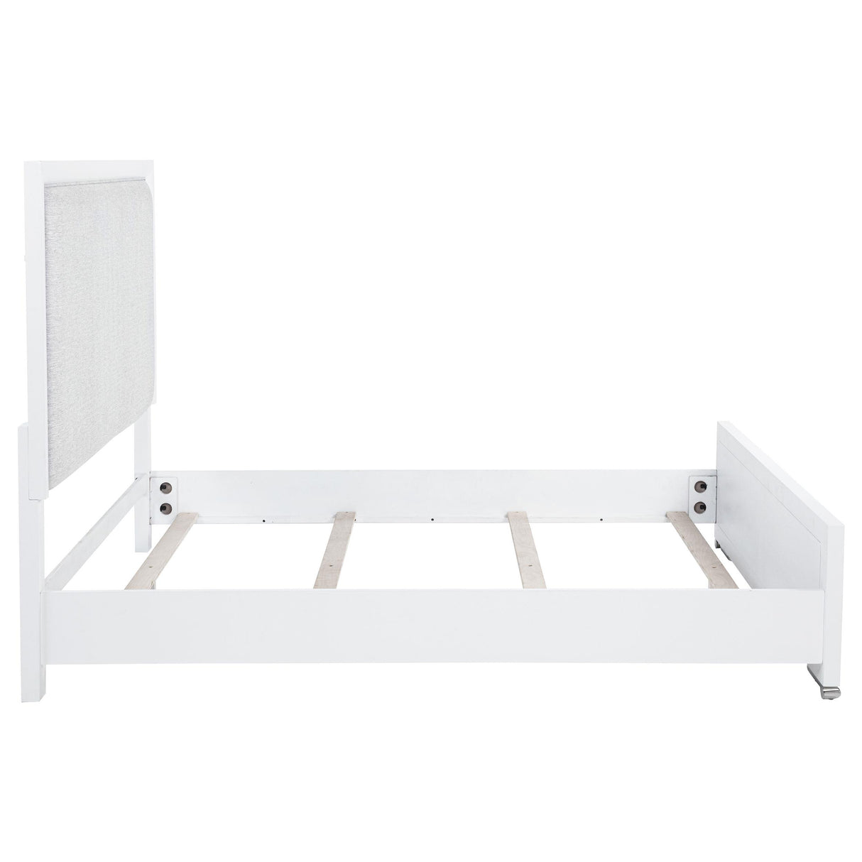 Gracemont Gray and White 57-inch Queen Panel Bed from Coaster - Luna Furniture
