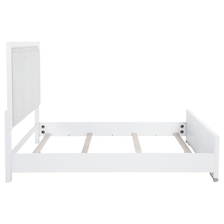 Gracemont Gray and White 57-inch Queen Panel Bed from Coaster - Luna Furniture