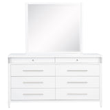 Gracemont White 8-Drawer Bedroom Dresser with Mirror from Coaster - Luna Furniture