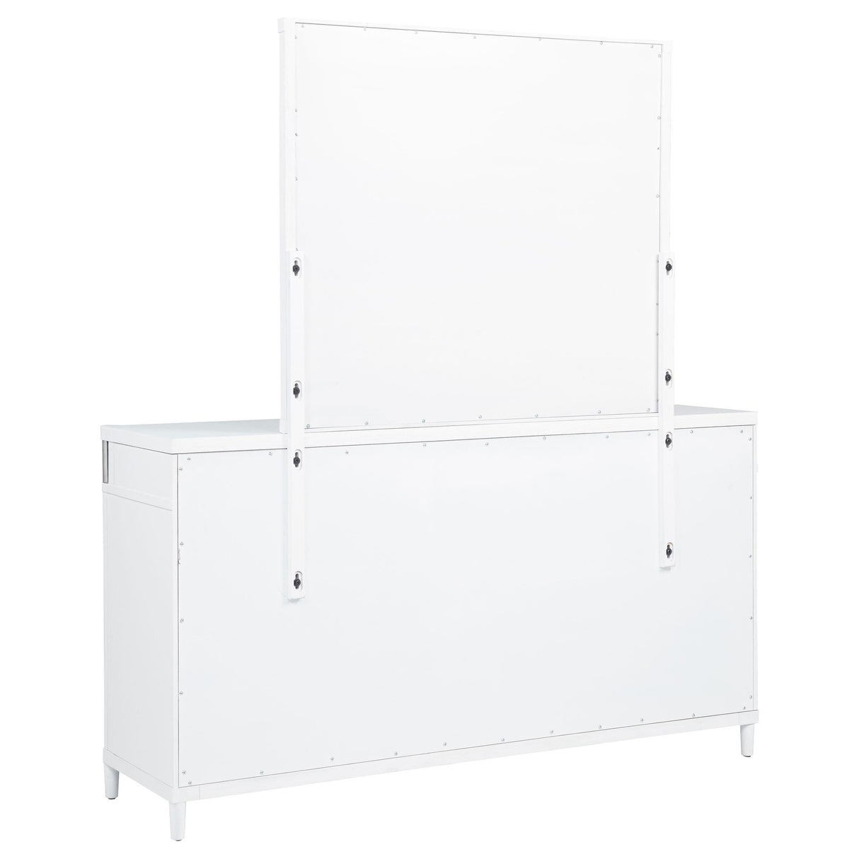 Gracemont White 8-Drawer Bedroom Dresser with Mirror from Coaster - Luna Furniture