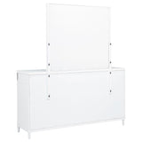Gracemont White 8-Drawer Bedroom Dresser with Mirror from Coaster - Luna Furniture
