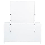 Gracemont White 8-Drawer Bedroom Dresser with Mirror from Coaster - Luna Furniture