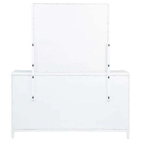 Gracemont White 8-Drawer Bedroom Dresser with Mirror from Coaster - Luna Furniture