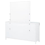 Gracemont White 8-Drawer Bedroom Dresser with Mirror from Coaster - Luna Furniture