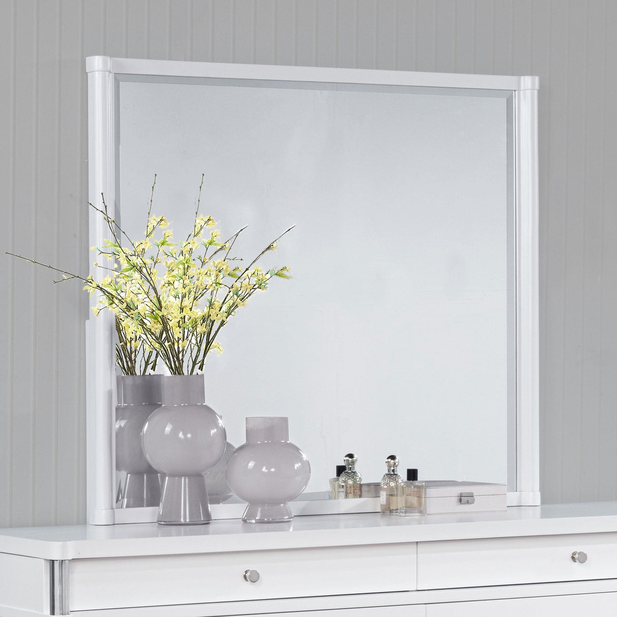 Gracemont White Dresser Mirror (Mirror Only) from Coaster - Luna Furniture