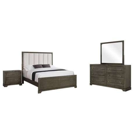 Gran Park Dark Cocoa 4-piece Eastern King Bedroom Set from Coaster - Luna Furniture