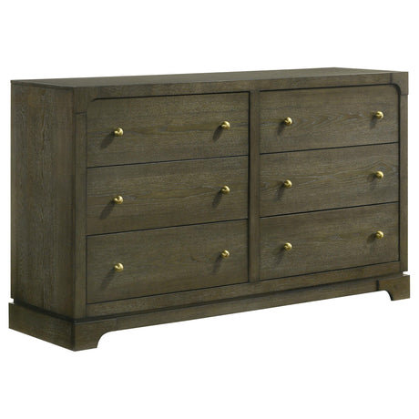 Gran Park Dark Cocoa 5-piece Eastern King Bedroom Set from Coaster - Luna Furniture