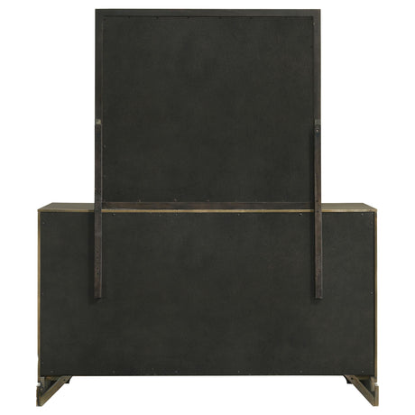 Gran Park Dark Cocoa 6-Drawer Dresser and Mirror from Coaster - Luna Furniture