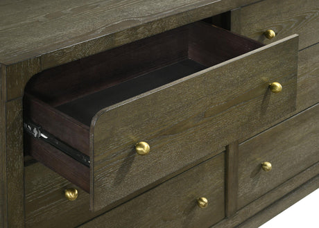 Gran Park Dark Cocoa 6-Drawer Dresser from Coaster - Luna Furniture