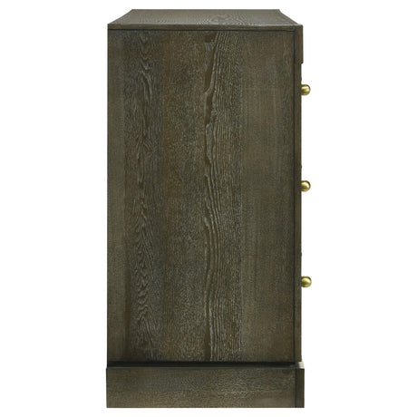 Gran Park Dark Cocoa 6-Drawer Dresser from Coaster - Luna Furniture