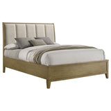 Granada Natural Pine Upholstered California King Panel Bed from Coaster - Luna Furniture