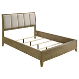 Granada Natural Pine Upholstered Queen Panel Bed from Coaster - Luna Furniture