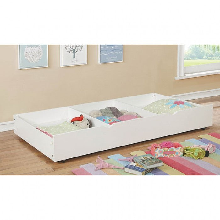 Grano White Trundle from Furniture of America - Luna Furniture