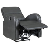Grant Gray Upholstered Power Recliner Chair from Coaster - Luna Furniture