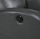 Grant Gray Upholstered Power Recliner Chair from Coaster - Luna Furniture