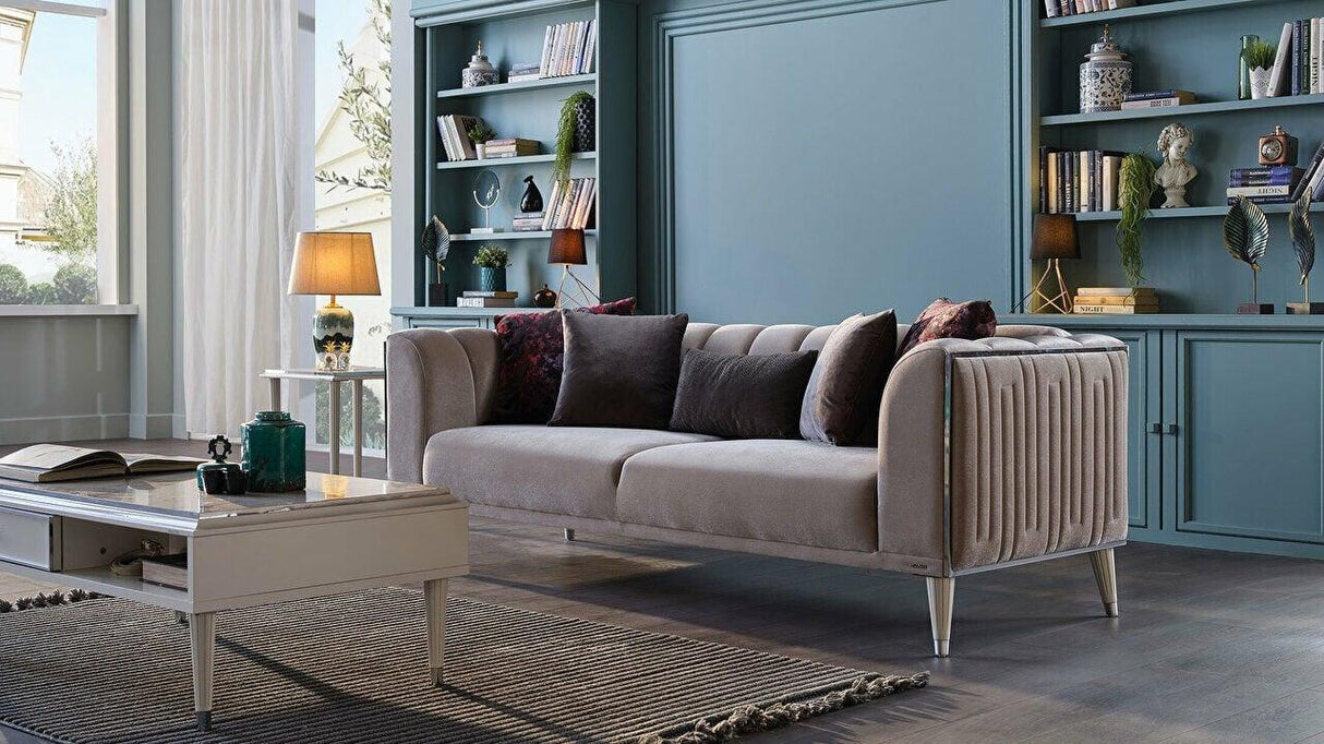 Gravita Deren Beige 3-Seat Sleeper Sofa from Bellona - Luna Furniture