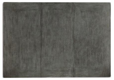 Hallanden Gray Counter Height Dining Table and 6 Barstools with Server from Ashley - Luna Furniture