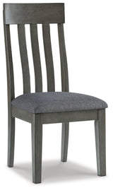 Hallanden Gray Dining Table and 6 Chairs from Ashley Furniture - Luna Furniture