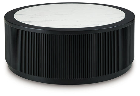 Grayman Black Coffee Table from Ashley - Luna Furniture
