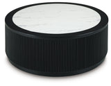 Grayman Black Coffee Table from Ashley - Luna Furniture