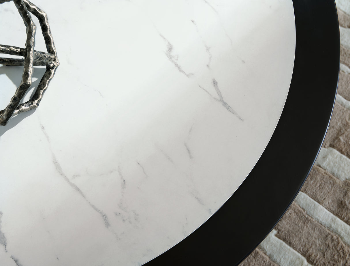 Grayman Black Coffee Table from Ashley - Luna Furniture
