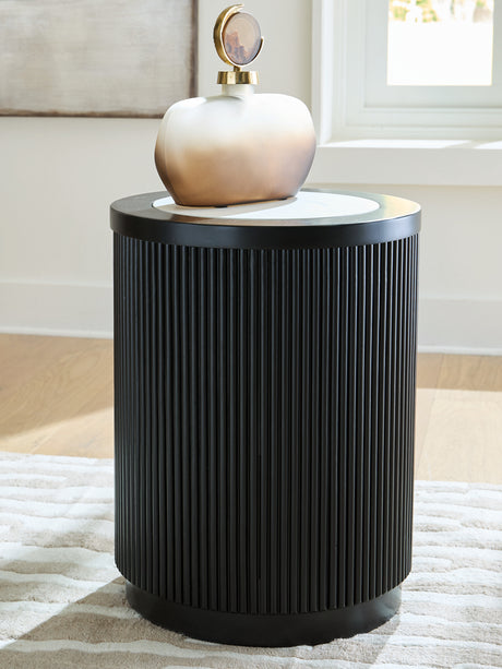 Grayman Black End Table from Ashley - Luna Furniture