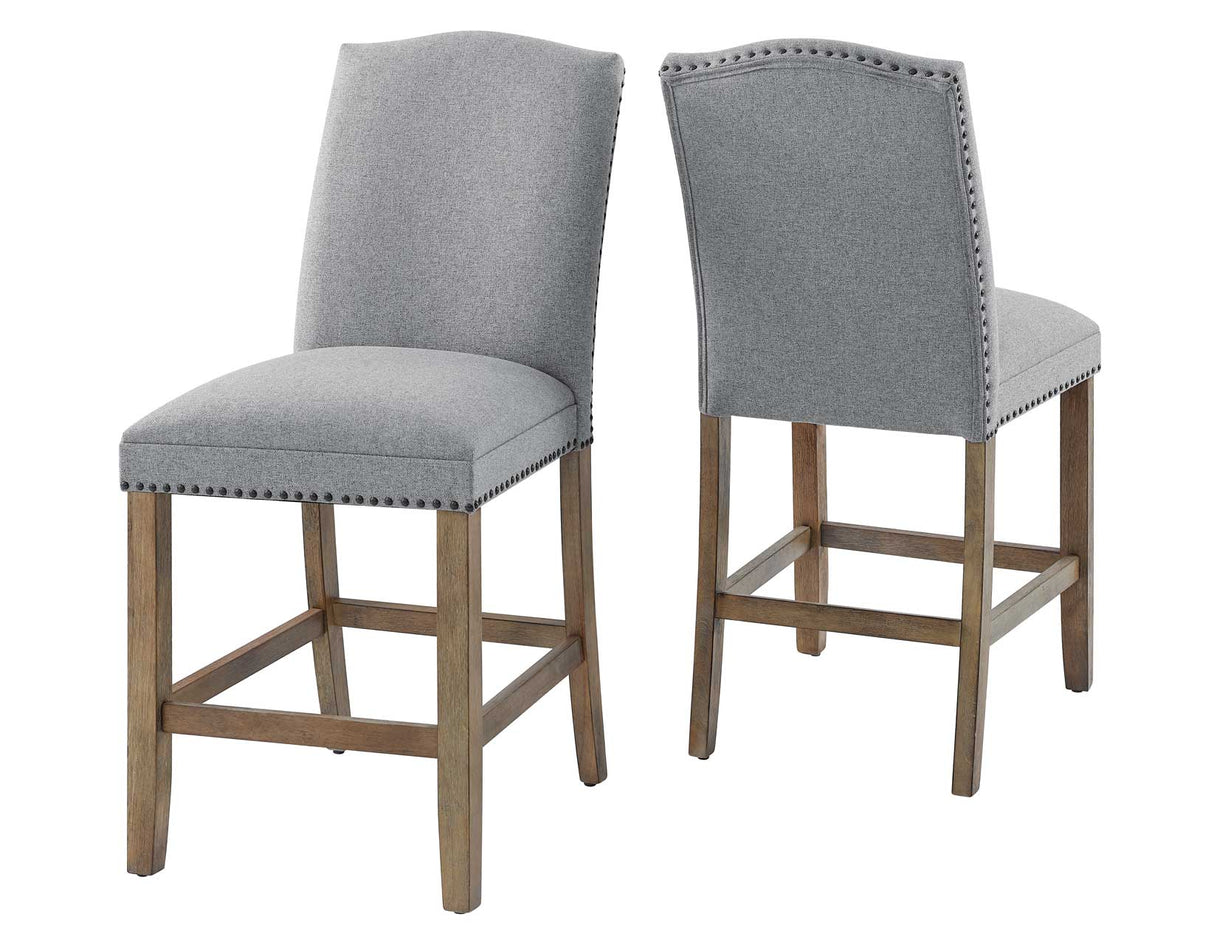 Grayson 6-Piece Marble Top Counter Storage Dining Set from Steve Silver - Luna Furniture