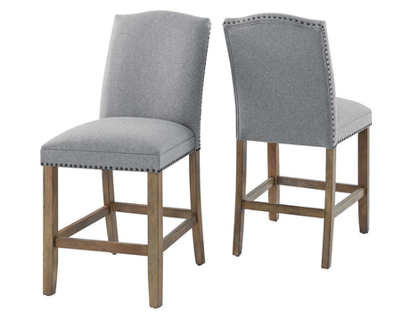 Grayson 6-Piece Marble Top Counter Storage Dining Set from Steve Silver - Luna Furniture