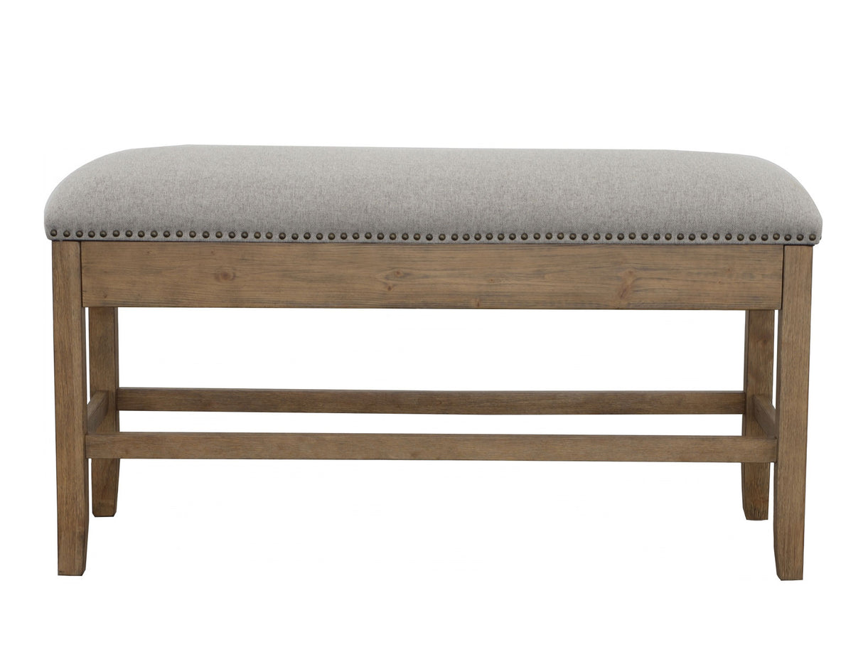 Grayson 6-Piece Marble Top Counter Storage Dining Set from Steve Silver - Luna Furniture