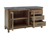 Grayson 6-Piece Marble Top Counter Storage Dining Set from Steve Silver - Luna Furniture