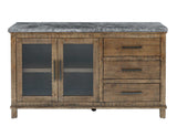 Grayson 6-Piece Marble Top Counter Storage Dining Set from Steve Silver - Luna Furniture