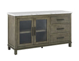 Grayson Server, White Marble Top from Steve Silver - Luna Furniture