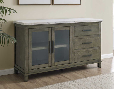 Grayson Server, White Marble Top from Steve Silver - Luna Furniture