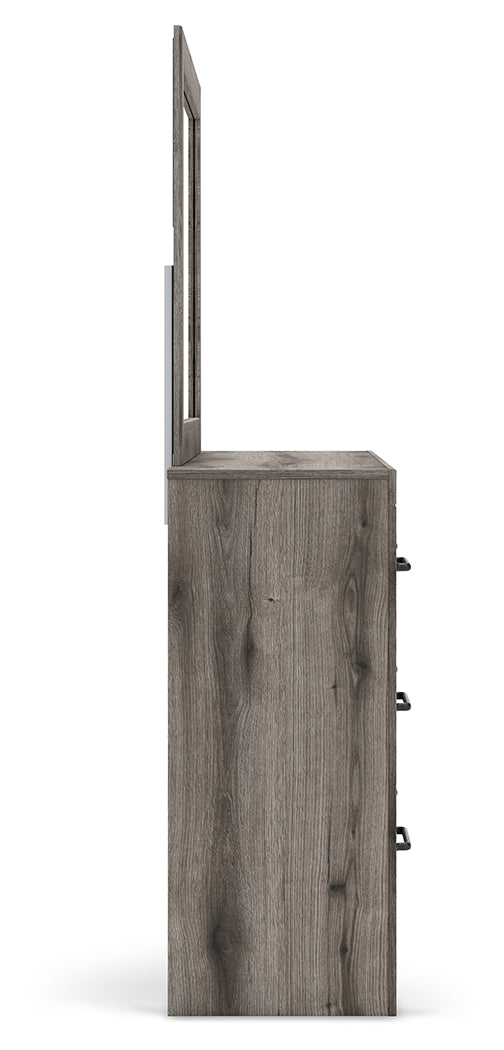 Graystorm Brown Gray Dresser and Mirror from Ashley - Luna Furniture
