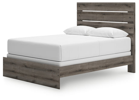 Graystorm Brown Gray Queen Panel Bed from Ashley - Luna Furniture