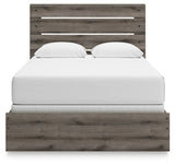 Graystorm Brown Gray Queen Panel Bed from Ashley - Luna Furniture